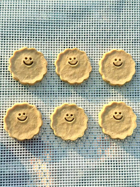 😊 Smiley Round-Shaped BiscuitsChicken & Peanut Butter Pet Cookies